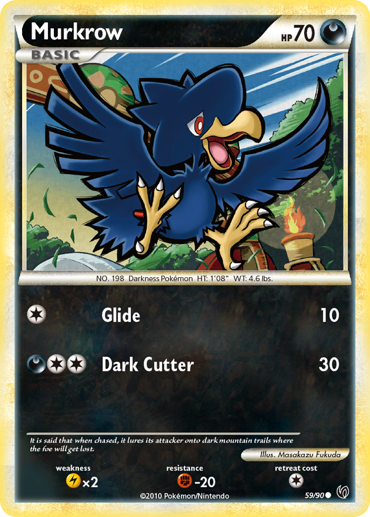 Murkrow (59/90) [HeartGold & SoulSilver: Undaunted] | Silver Goblin