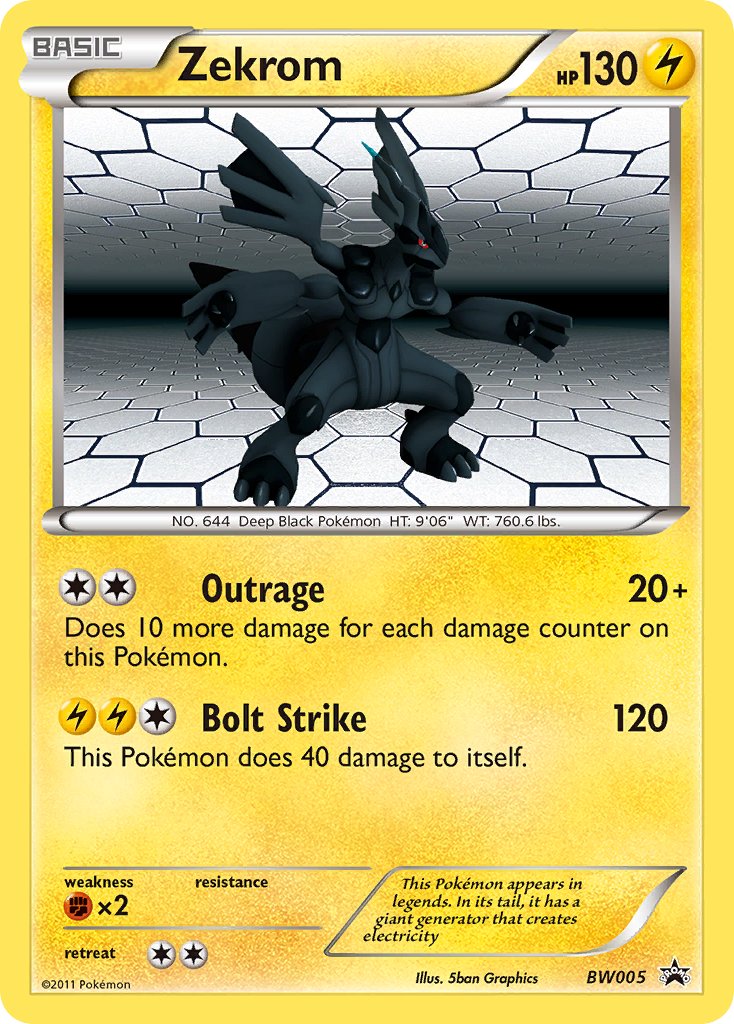 Zekrom (BW005) [Black & White: Black Star Promos] | Silver Goblin