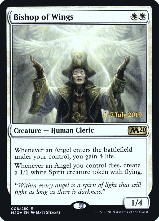 Bishop of Wings [Core Set 2020 Prerelease Promos] | Silver Goblin