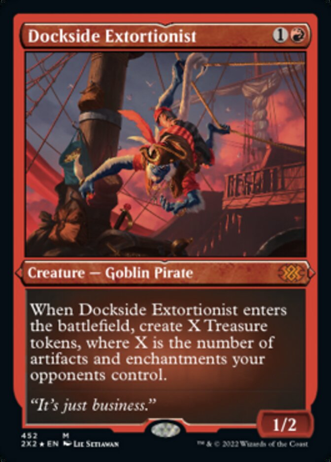 Dockside Extortionist (Foil Etched) [Double Masters 2022] | Silver Goblin