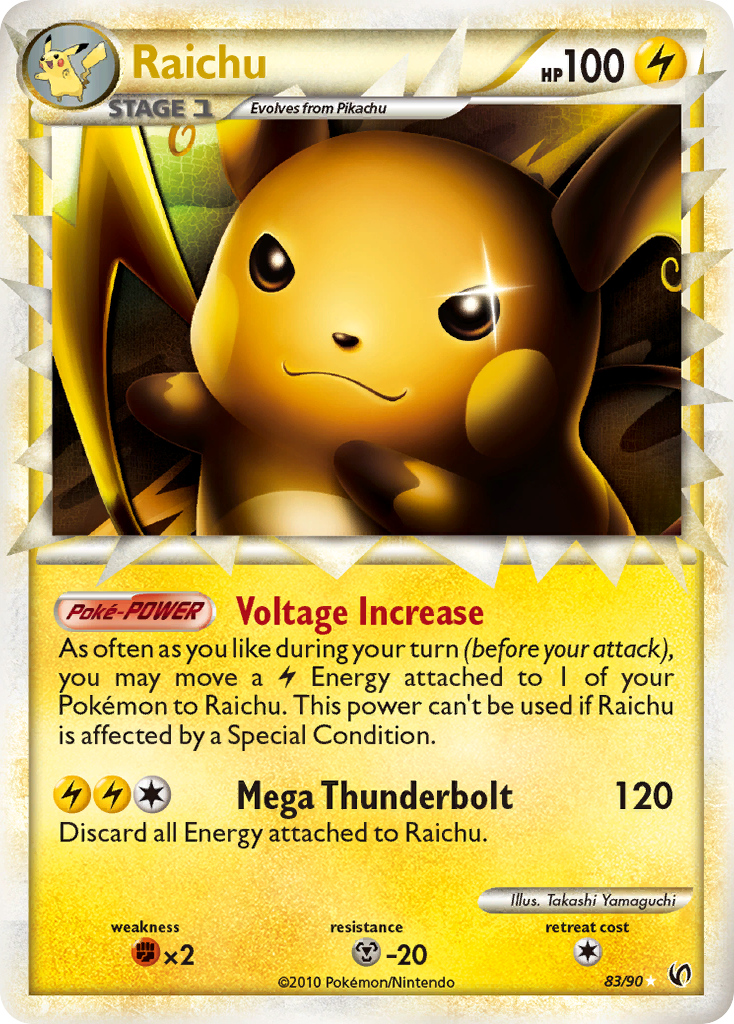 Raichu (83/90) [HeartGold & SoulSilver: Undaunted] | Silver Goblin