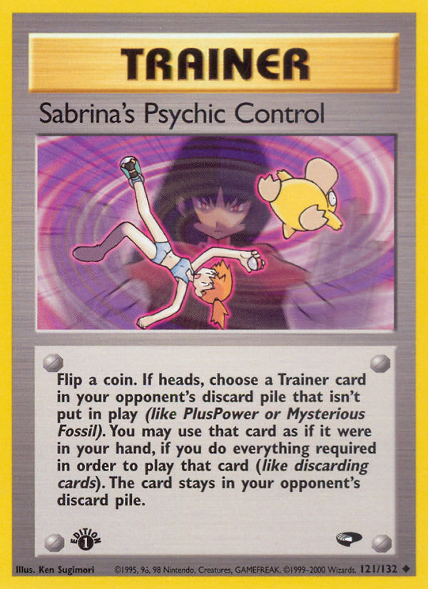 Sabrina's Psychic Control (121/132) [Gym Challenge 1st Edition] | Silver Goblin