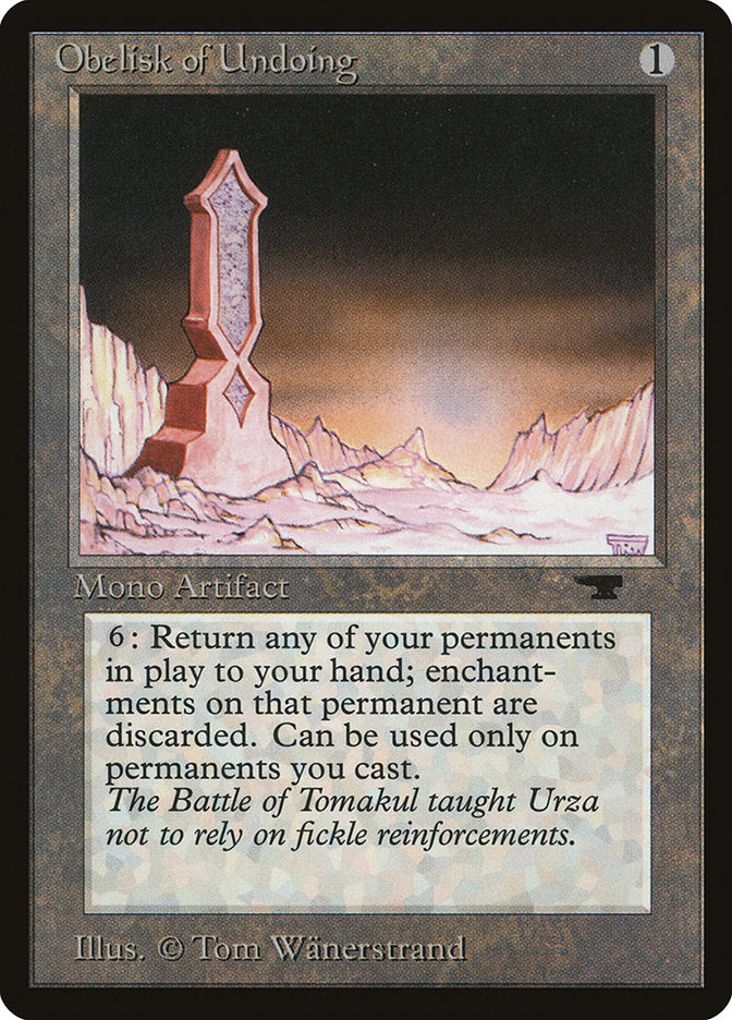 Obelisk of Undoing [Antiquities] | Silver Goblin