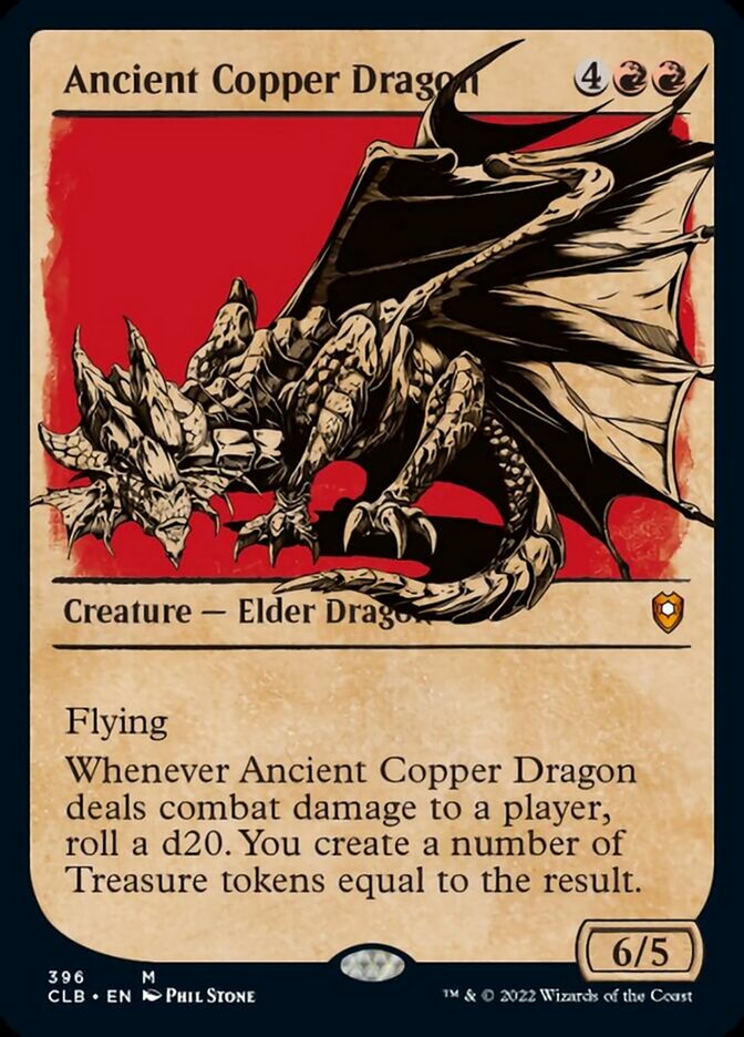 Ancient Copper Dragon (Showcase) [Commander Legends: Battle for Baldur's Gate] | Silver Goblin
