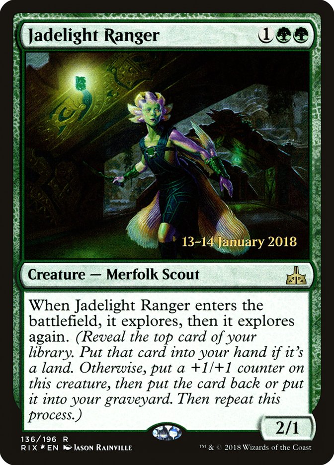 Jadelight Ranger [Rivals of Ixalan Prerelease Promos] | Silver Goblin