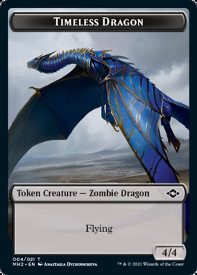 Clue (15) // Timeless Dragon Double-Sided Token [Modern Horizons 2 Tokens] | Silver Goblin