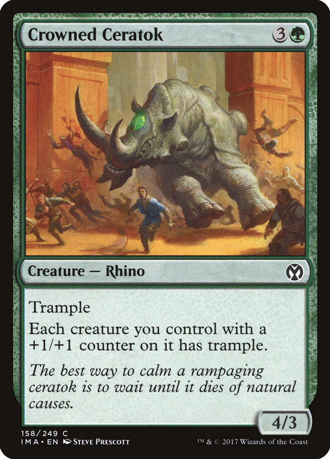Crowned Ceratok [Iconic Masters] | Silver Goblin