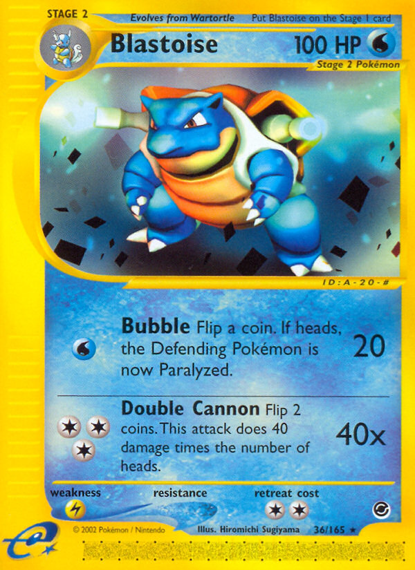 Blastoise (36/165) [Expedition: Base Set] | Silver Goblin