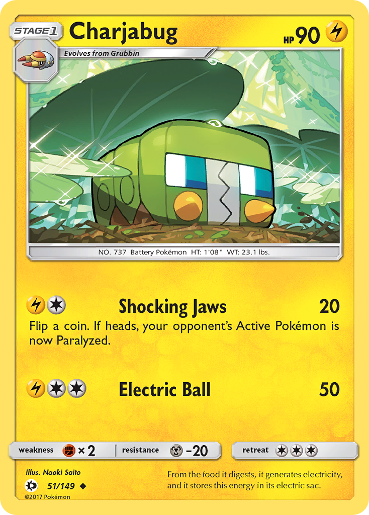 Charjabug (51/149) [Sun & Moon: Base Set] | Silver Goblin