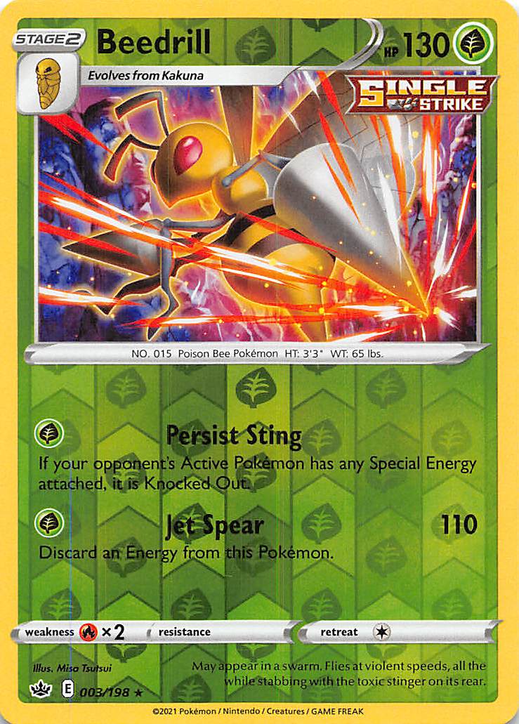 Beedrill (003/198) [Sword & Shield: Chilling Reign] | Silver Goblin