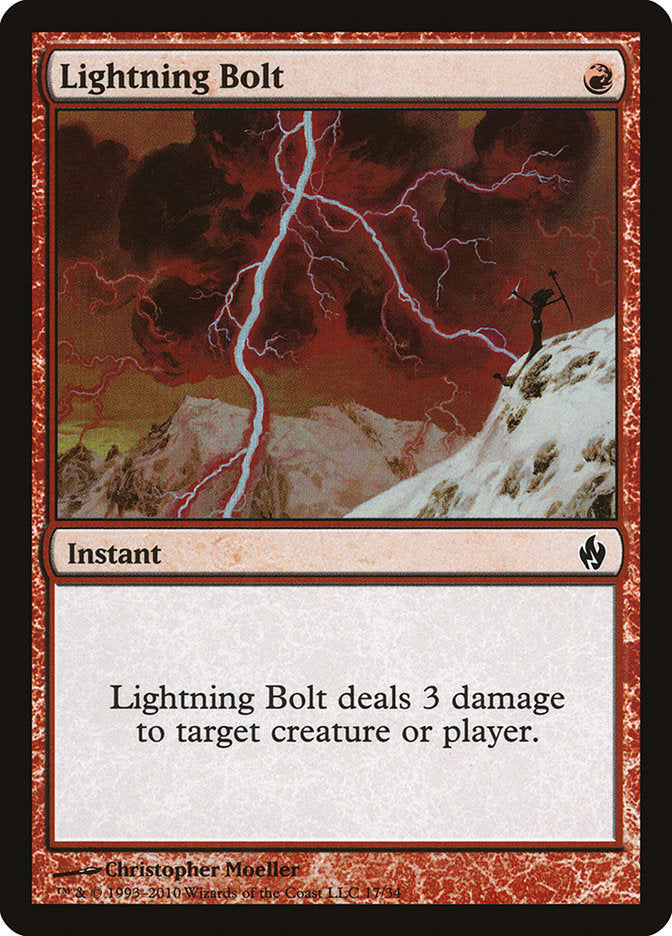 Lightning Bolt [Premium Deck Series: Fire and Lightning] | Silver Goblin