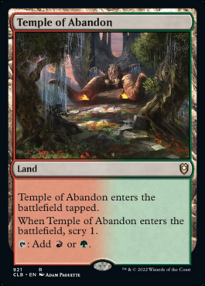 Temple of Abandon [Commander Legends: Battle for Baldur's Gate] | Silver Goblin