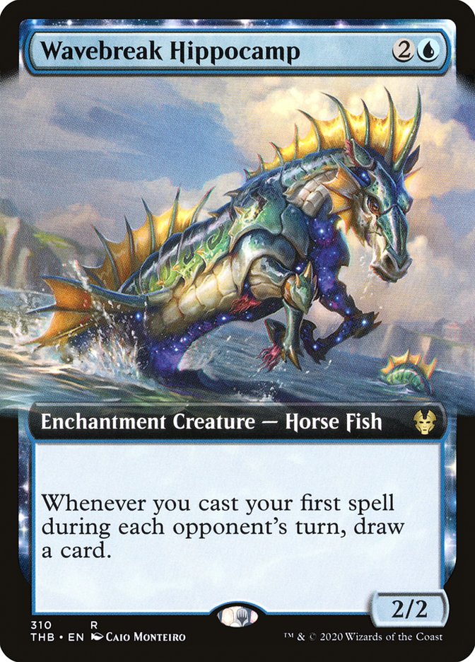 Wavebreak Hippocamp (Extended Art) [Theros Beyond Death] | Silver Goblin