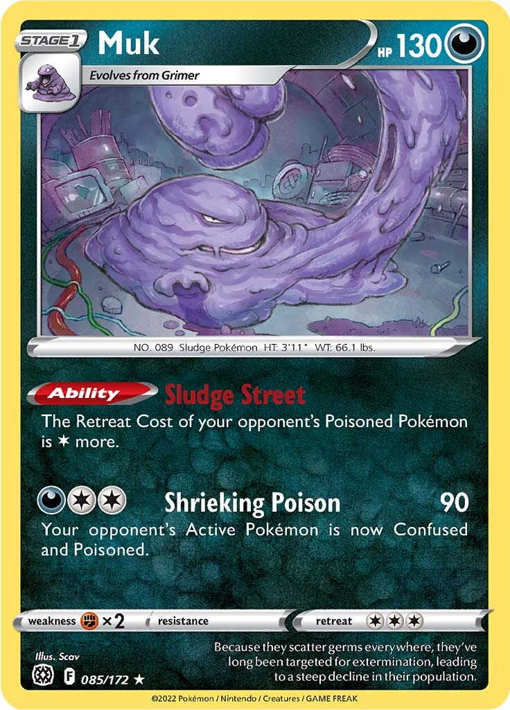 Muk (085/172) [Sword & Shield: Brilliant Stars] | Silver Goblin