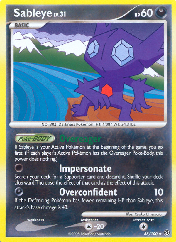 Sableye (48/100) [Diamond & Pearl: Stormfront] | Silver Goblin