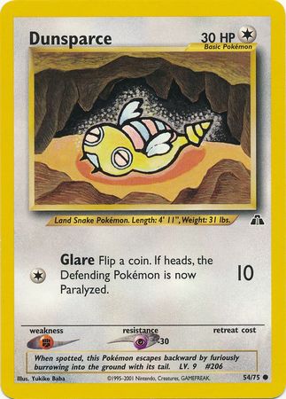 Dunsparce (54/75) [Neo Discovery Unlimited] | Silver Goblin