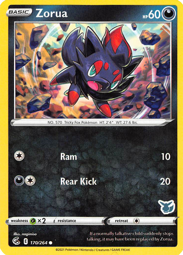 Zorua (170/264) (Eevee Deck) [Battle Academy 2022] | Silver Goblin