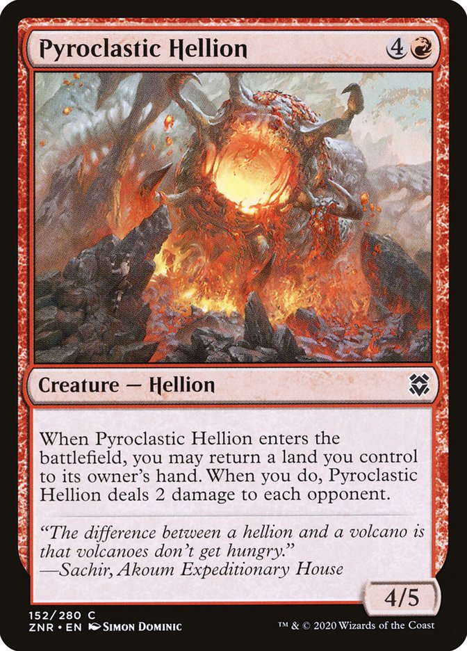 Pyroclastic Hellion [Zendikar Rising] | Silver Goblin