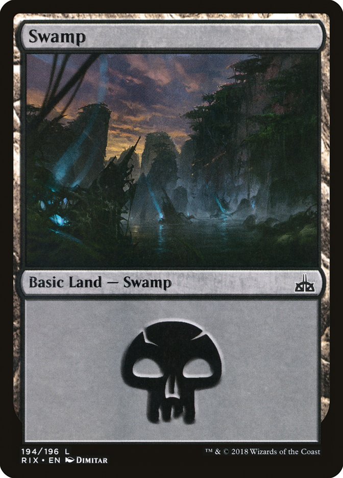 Swamp (194) [Rivals of Ixalan] | Silver Goblin
