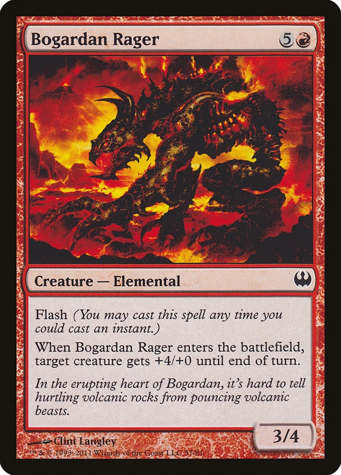 Bogardan Rager [Duel Decks: Knights vs. Dragons] | Silver Goblin