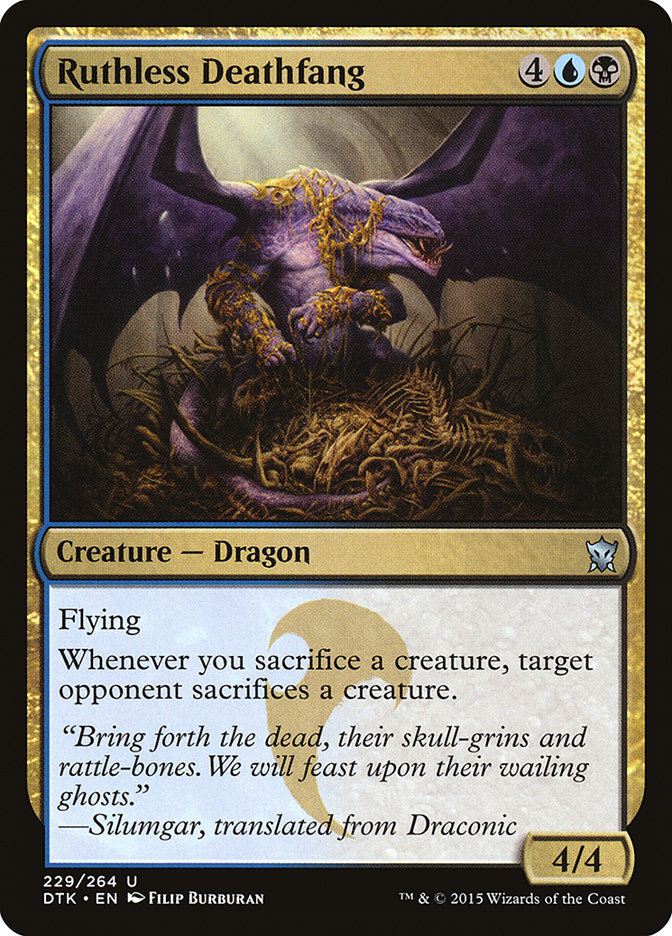 Ruthless Deathfang [Dragons of Tarkir] | Silver Goblin
