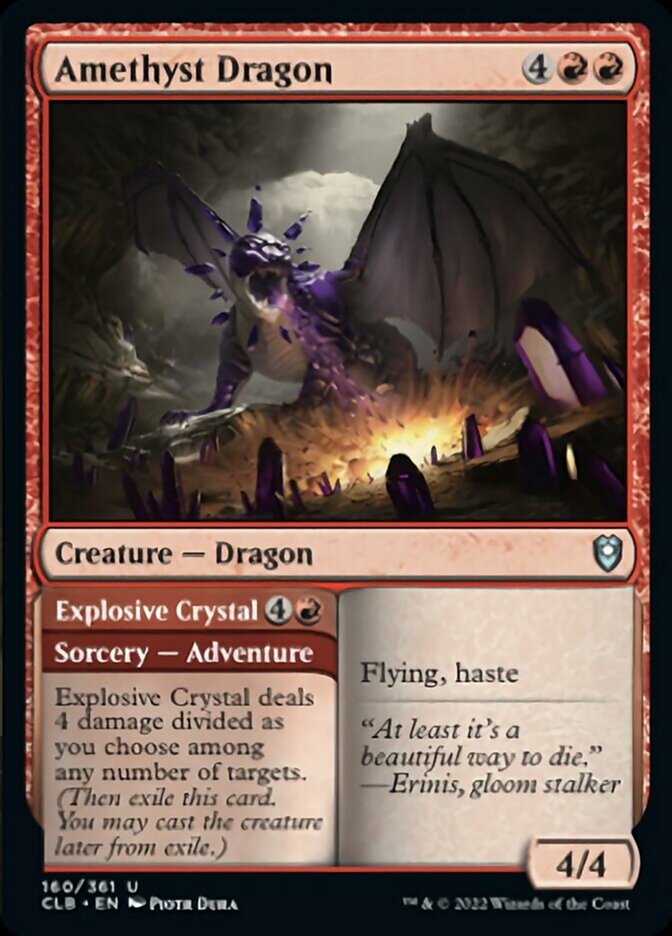 Amethyst Dragon // Explosive Crystal [Commander Legends: Battle for Baldur's Gate] | Silver Goblin