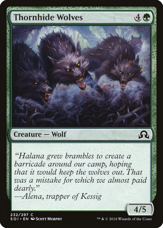 Thornhide Wolves [Shadows over Innistrad] | Silver Goblin