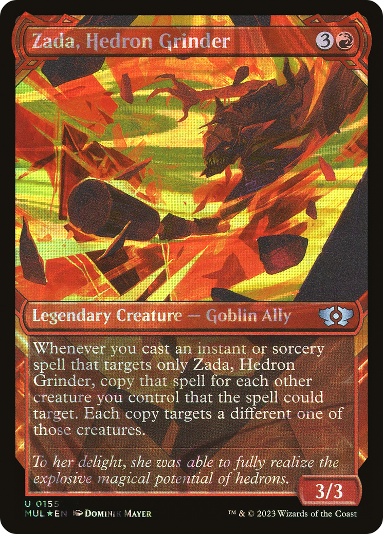 Zada, Hedron Grinder (Halo Foil) [Multiverse Legends] | Silver Goblin