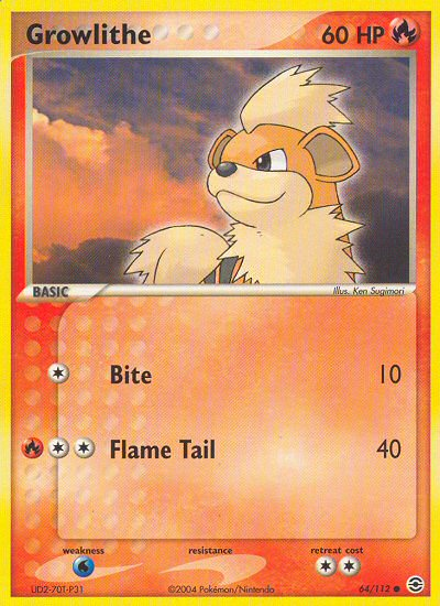 Growlithe (64/112) [EX: FireRed & LeafGreen] | Silver Goblin