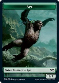 Ape // Beast Double-Sided Token [Double Masters Tokens] | Silver Goblin