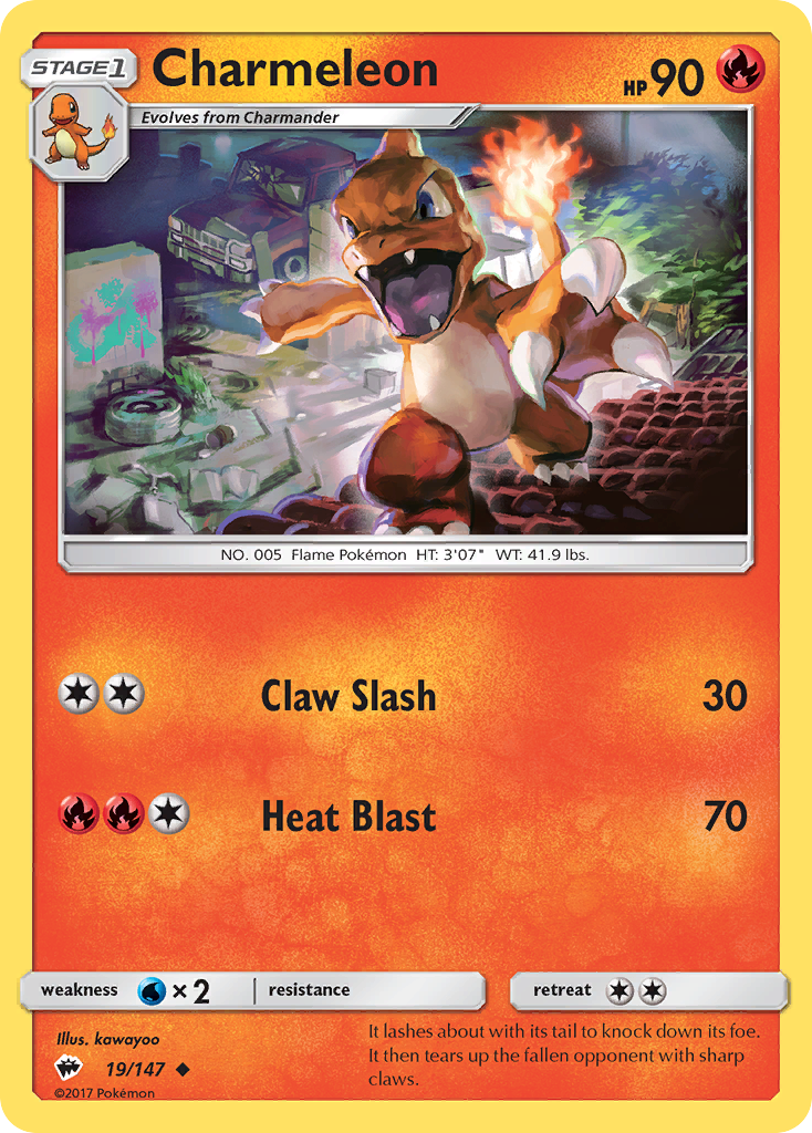 Charmeleon (19/147) [Sun & Moon: Burning Shadows] | Silver Goblin