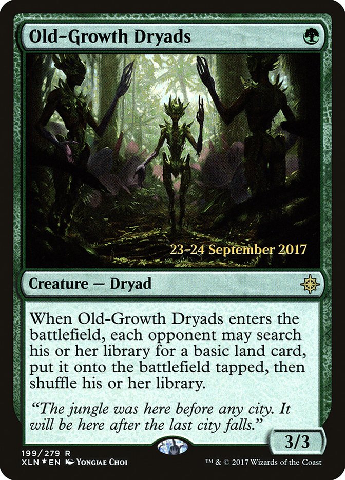 Old-Growth Dryads [Ixalan Prerelease Promos] | Silver Goblin