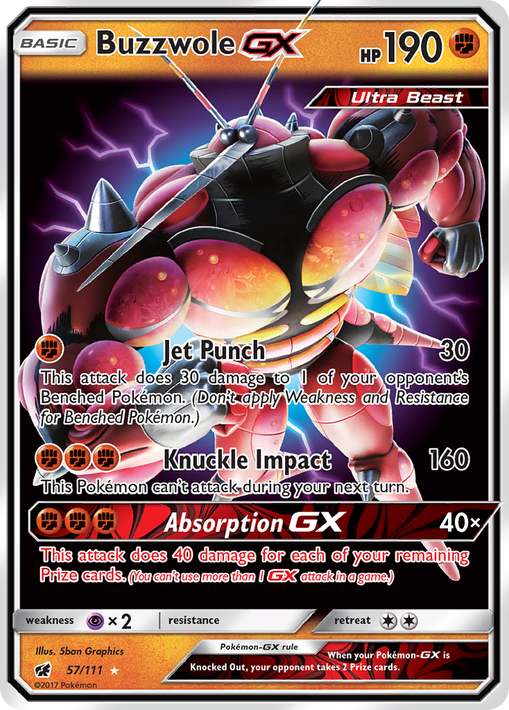 Buzzwole GX (57/111) [Sun & Moon: Crimson Invasion] | Silver Goblin