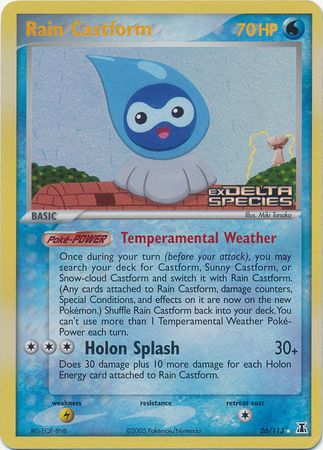 Rain Castform (26/113) (Stamped) [EX: Delta Species] | Silver Goblin