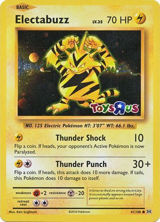 Electabuzz (41/108) (Toys R Us Promo) [XY: Evolutions] | Silver Goblin