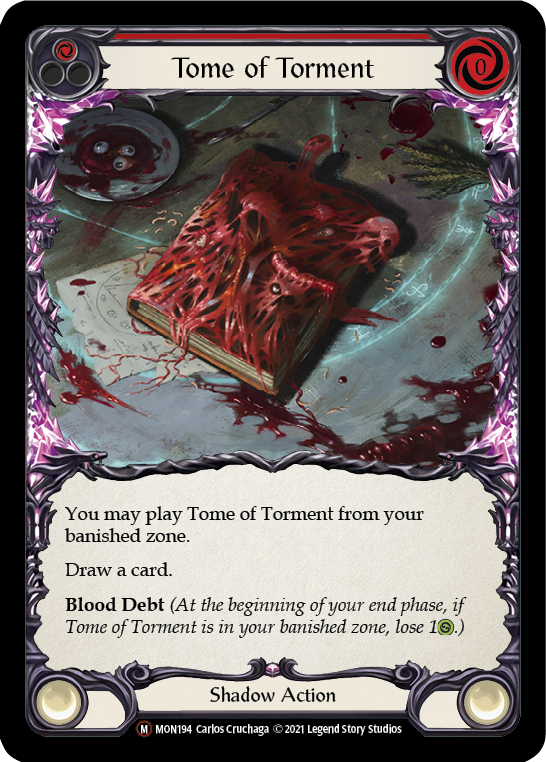 Tome of Torment [U-MON194-RF] (Monarch Unlimited)  Unlimited Rainbow Foil | Silver Goblin
